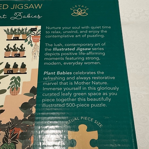 Elevate Illustrated Jigsaw Puzzle - Plant Babies - Picture 3 of 4